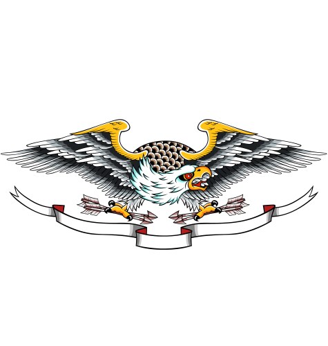 Eagle Tattoo - Pride & Freedom Vector Image