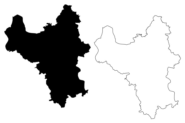 Hanoi Province Map - Vietnam Vector Image