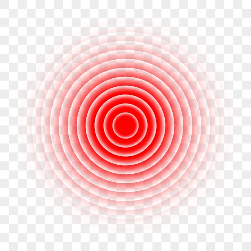 pain red circle painkiller ache target icon vector