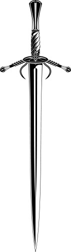 Ancient celtic sword Royalty Free Vector Image