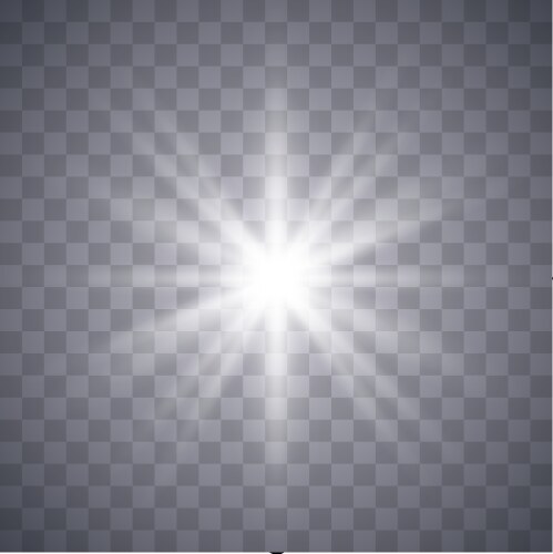 White glowing light Vector Image