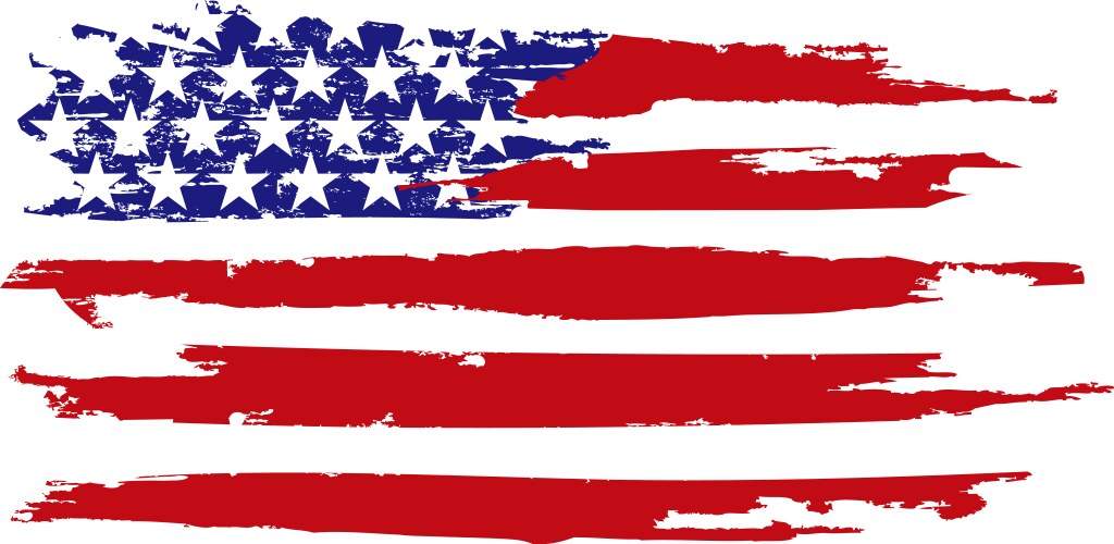 Vintage american flag Royalty Free Vector Image