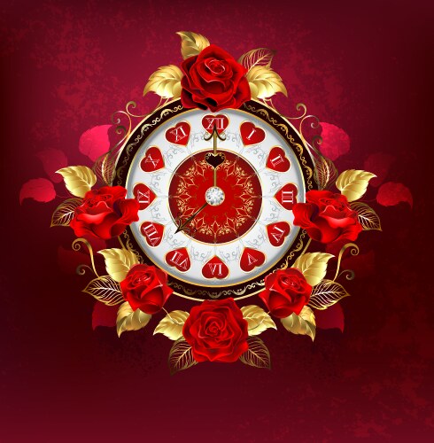 Two steampunk clocks with gears Royalty Free Vector Image
