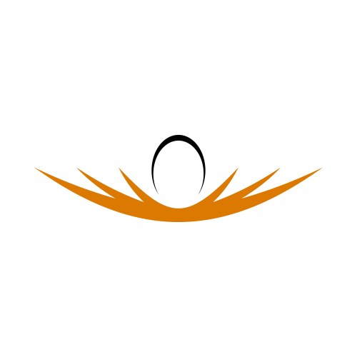 Egg in bird nest logo icon vector image