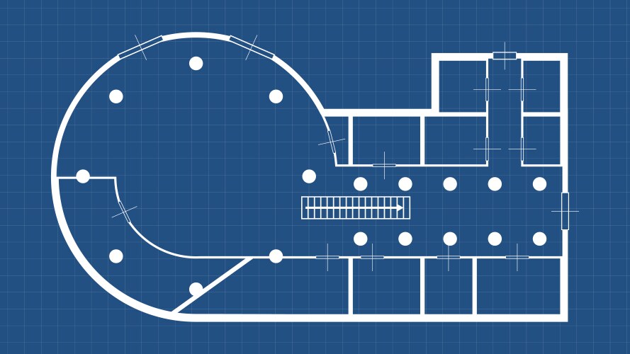 House blueprint Royalty Free Vector Image - VectorStock
