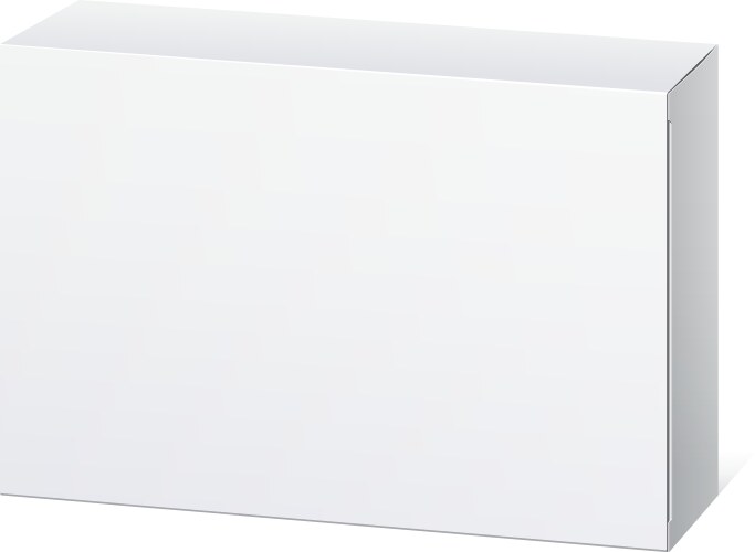 Realistic white package carton box for software Vector Image