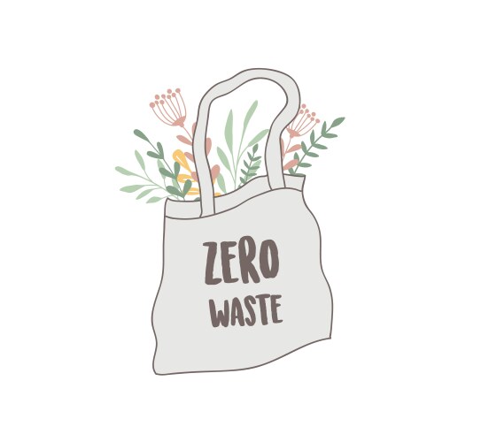 zero waste environmental go green concept design vector image