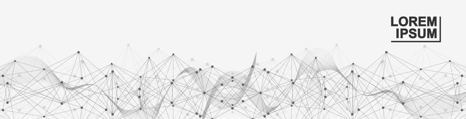 Global network connection website header or banner vektorbild