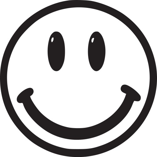 Smiley Face Black and White Vector Images (over 4,300)
