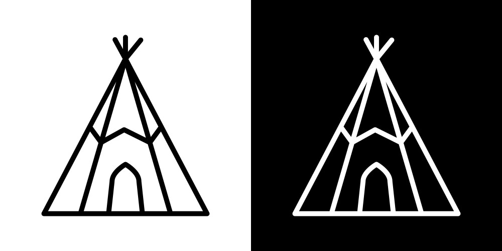 Teepee logo Vector Images & Graphics for Commercial Use | VectorStock