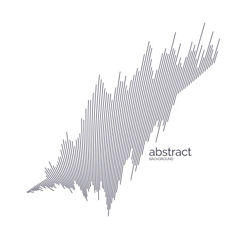 abstract element with dynamic linear waves vector image