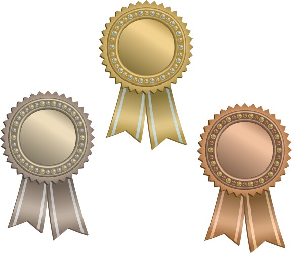 Set of award ribbon Royalty Free Vector Image - VectorStock
