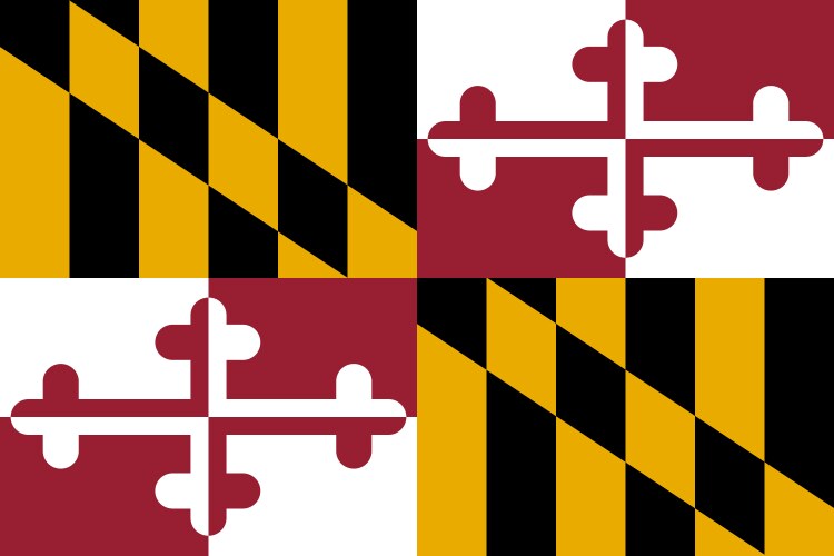 Maryland Flag Vector Image