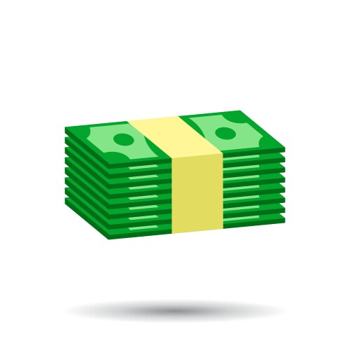 Money Stacks – Cash Icons Vector Image