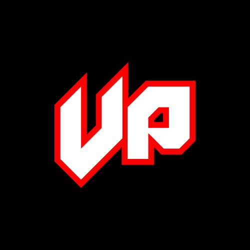 Vp logo design initial letter Vector Image