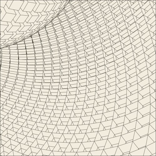 Abstract 3d illuminated distorted mesh sphere vector image