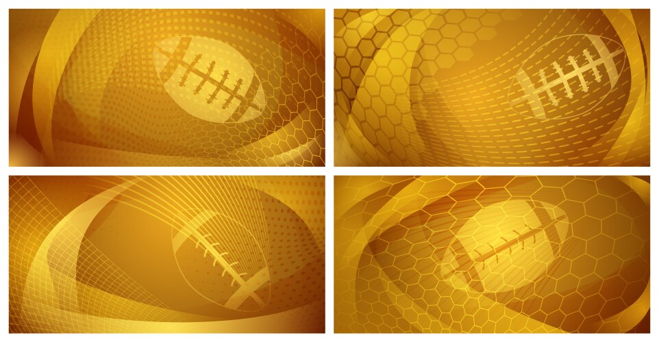 abstract rugby backgrounds vector image