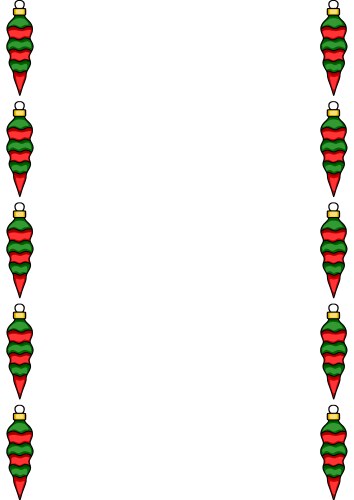 Festive christmas frame with red and green Vector Image