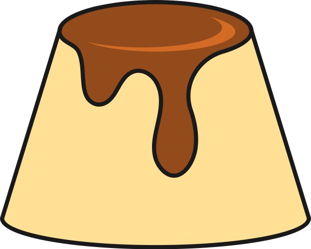 Pudding icon image design – Royalty-Free Vector | VectorStock