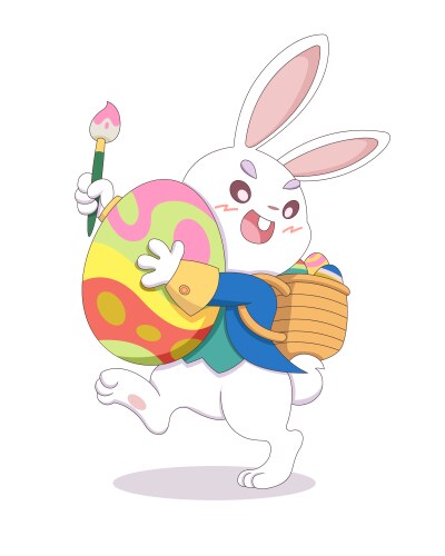 Cute bunny Royalty Free Vector Image - VectorStock
