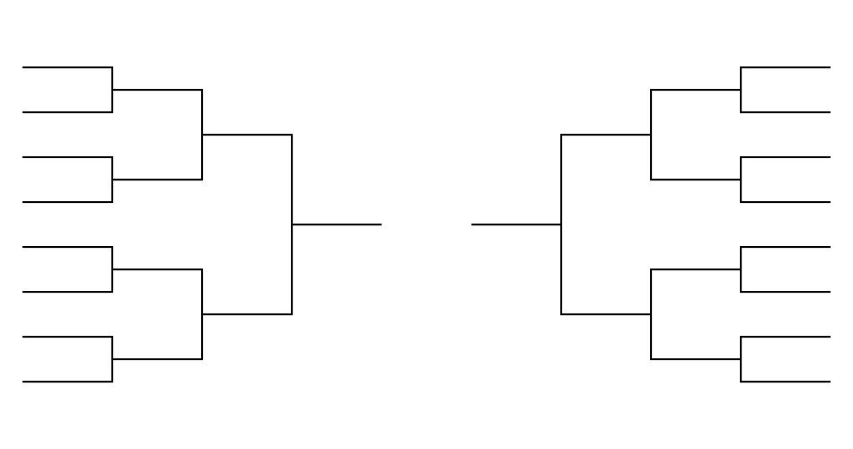 tournament bracket templates vector