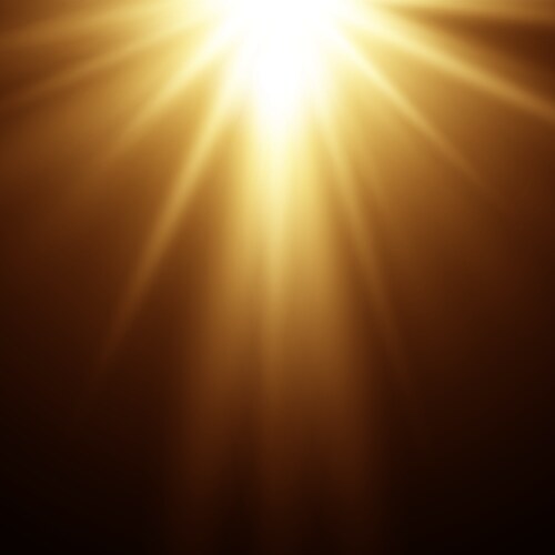 Shining star on black background golden color Vector Image