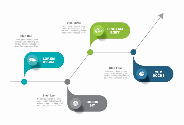 Infographic design template with place for your vector image