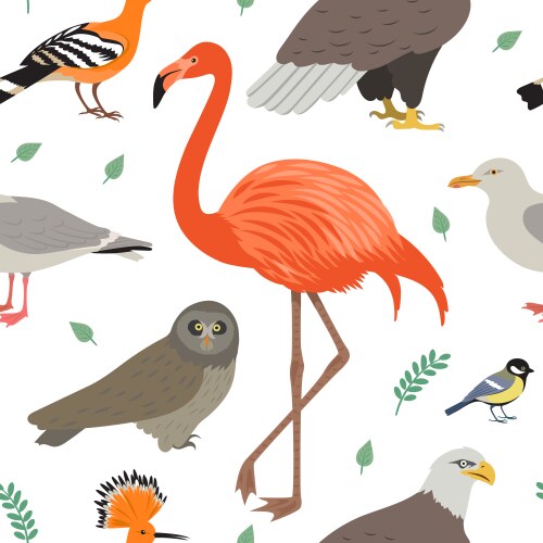 Pink camo flamingo seamless pattern Royalty Free Vector