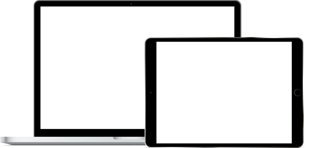 Blank Laptop Royalty Free Vector Image Vectorstock