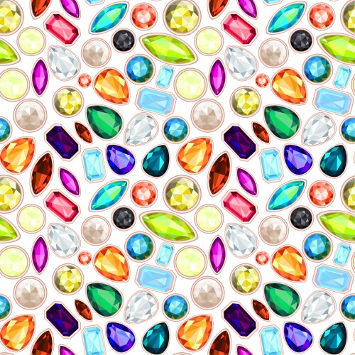 Crystal seamless pattern Royalty Free Vector Image