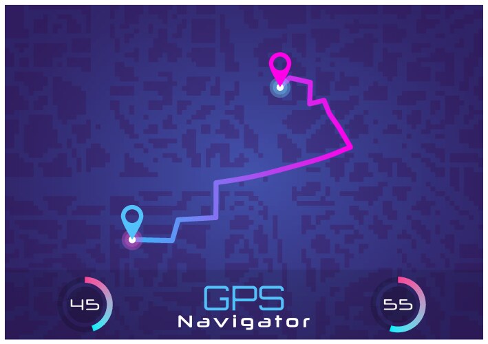 gps navigation vector image