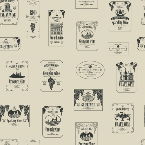 Wine labels with a bottle of and corkscrew – Royalty-Free Vector ...