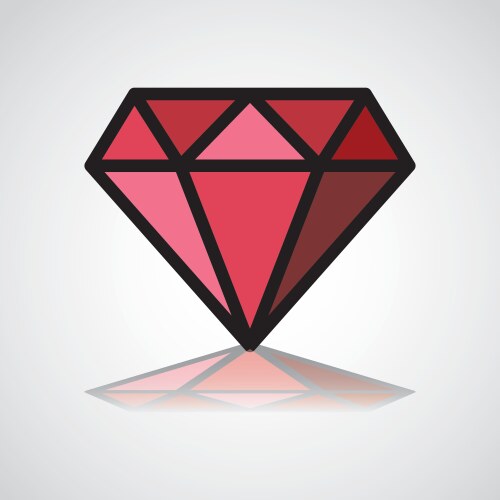 Pink Diamond Sparkle Royalty Free Vector Image
