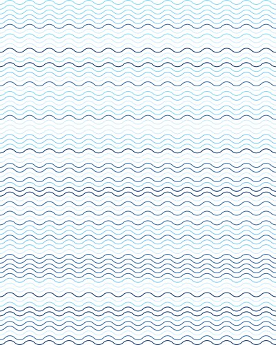 Seamless blue wavy lines Royalty Free Vector Image