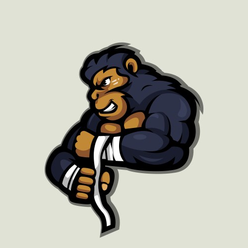 Gorilla fighter Vector Image