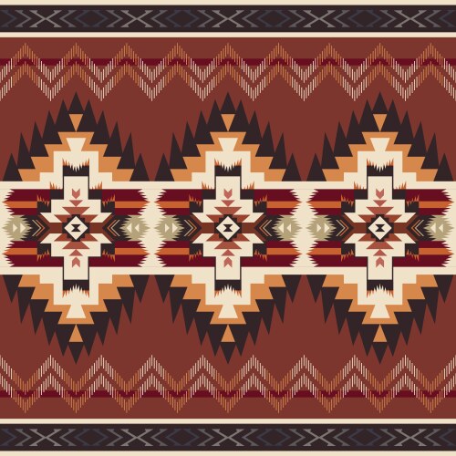 Native southwest american aztec navajo seamless Vector Image