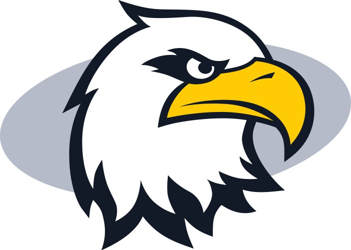 Eagle mascot logo sign Royalty Free Vector Image