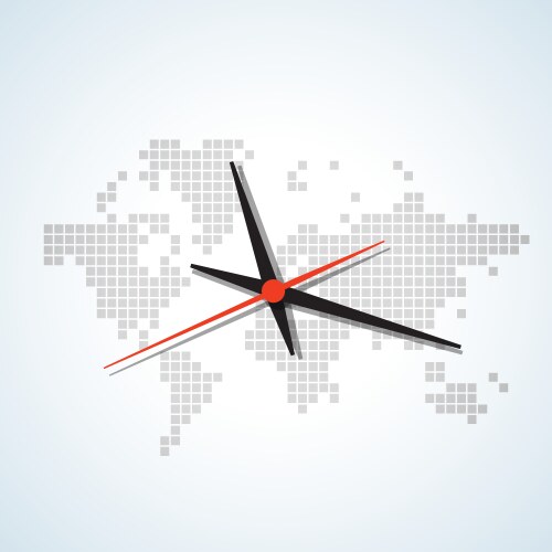 Dotted world map Royalty Free Vector Image - VectorStock