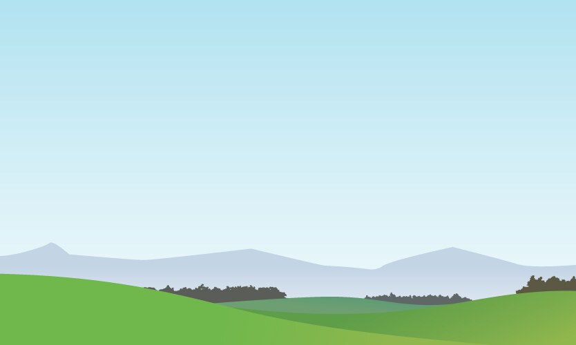 Green mount background template design Royalty Free Vector