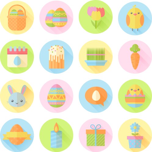 Easter set Royalty Free Vector Image - VectorStock