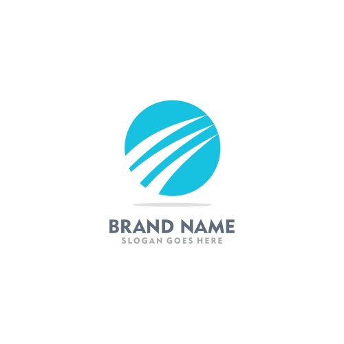 Round abstract dot logo Royalty Free Vector Image