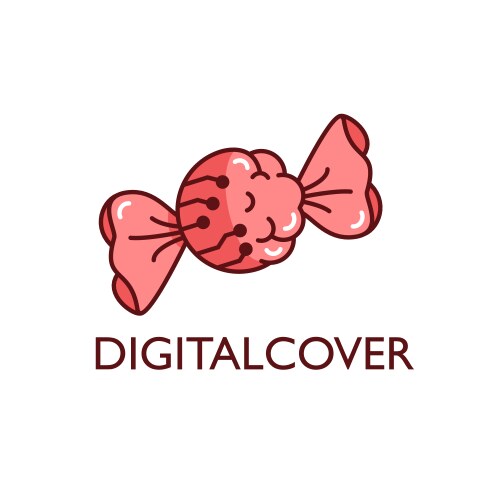 A cartoon red candy Royalty Free Vector Image - VectorStock