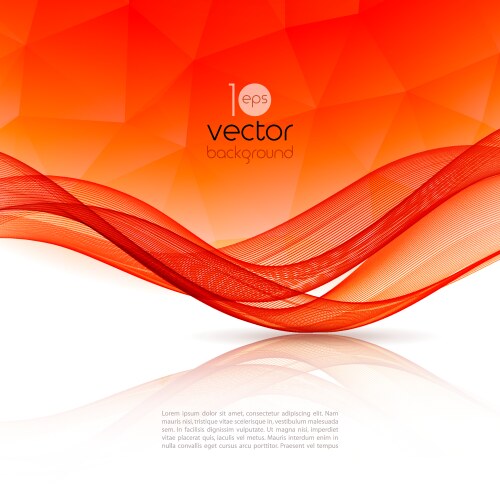 Gold brown abstract background with waves Vector Image