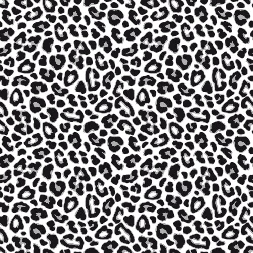 Leopard print seamless background pattern black Vector Image