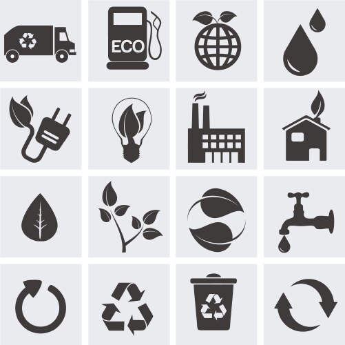Eco logos set Royalty Free Vector Image - VectorStock
