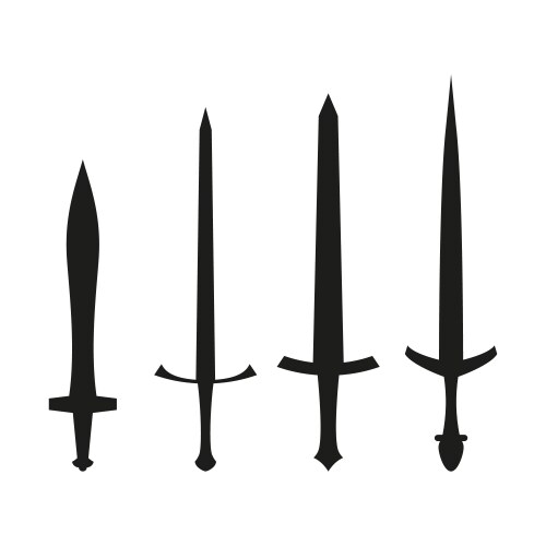 Medieval sword Royalty Free Vector Image - VectorStock