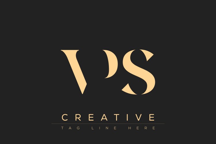 VPS Abstract Logo – Three Letter Concept Vector Image