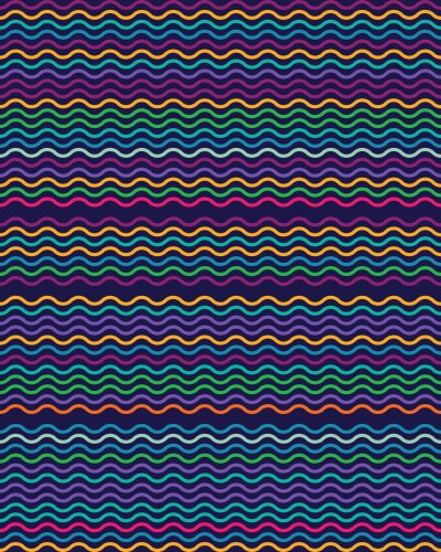 Wavy Line Pattern - Abstract Background Vector Image