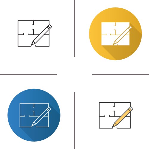 Design layout blue gradient concept icon Vector Image