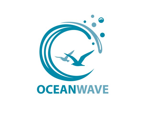 Wave frame Royalty Free Vector Image - VectorStock